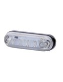 Luz de abertura LED oval, branca, âmbar, vermelha 12/24 V IP68 A