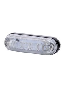 Luz de abertura LED oval, branca, âmbar, vermelha 12/24 V IP68 A