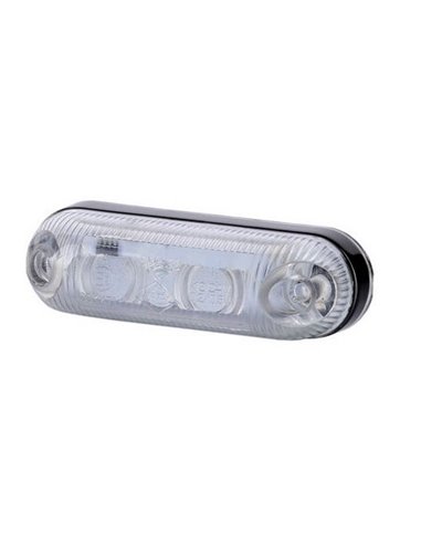 Piloto de gálibo LED ovalado, blanco, ámbar, rojo 12/24V IP68 A