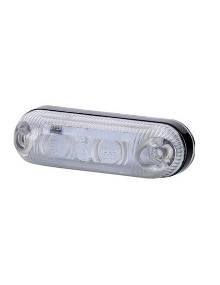 Piloto de gálibo LED ovalado, blanco, ámbar, rojo 12/24V IP68 A