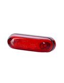 Luz de abertura LED oval, branca, âmbar, vermelha 12/24 V IP68 A