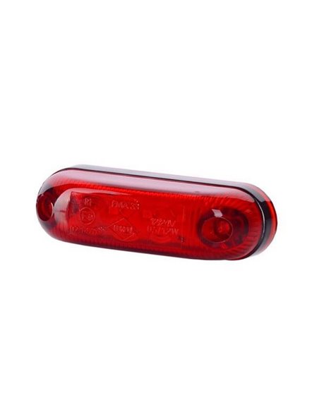 Feu de gabarit ovale à LED, blanc, ambre, rouge 12/24V IP68 A