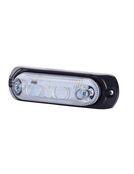 Piloto de gálibo LED ovalado con soporte de goma 12/24V IP68 homologado R1 A SM1