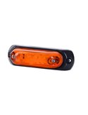 Piloto de gálibo LED ovalado con soporte de goma 12/24V IP68 homologado R1 A SM1