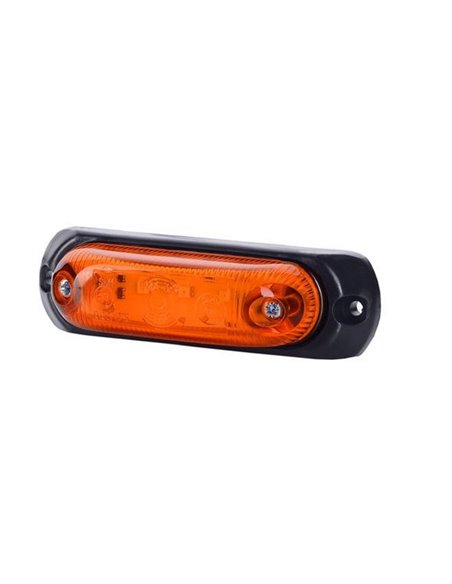Piloto de gálibo LED ovalado con soporte de goma 12/24V IP68 homologado R1 A SM1