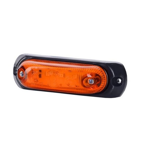 Piloto de gálibo LED ovalado con soporte de goma 12/24V IP68 homologado R1 A SM1