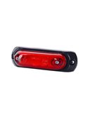 Piloto de gálibo LED ovalado con soporte de goma 12/24V IP68 homologado R1 A SM1