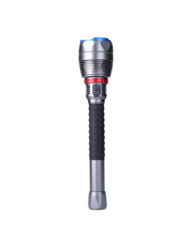 Linterna LED recargable 23000 lm con zoom e indicador de carga USB-C | Power Bank | 5 modos de luz | Largo alcance IP67