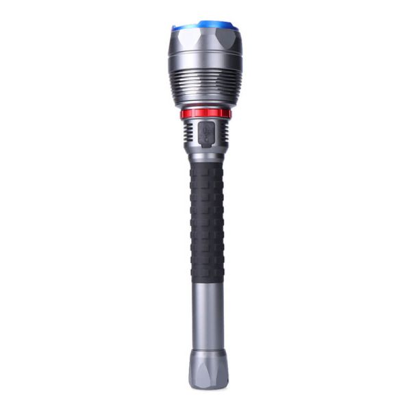 Linterna LED recargable 23000 lm con zoom e indicador de carga USB-C | Power Bank | 5 modos de luz | Largo alcance IP67