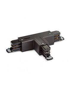 Connexion d'alimentation en T noire RAILS TRIPHASÉS 2