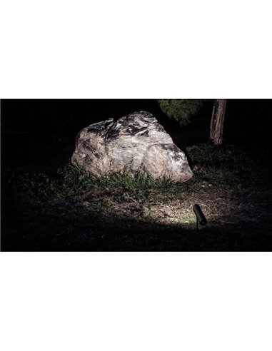 Projetor LED para exterior SKIP SPOT, ângulo de feixe de 19º, 5,5 W IP65 cinza ou ferrugem em 2700 K ou 3000 K 620 lm/660 lm