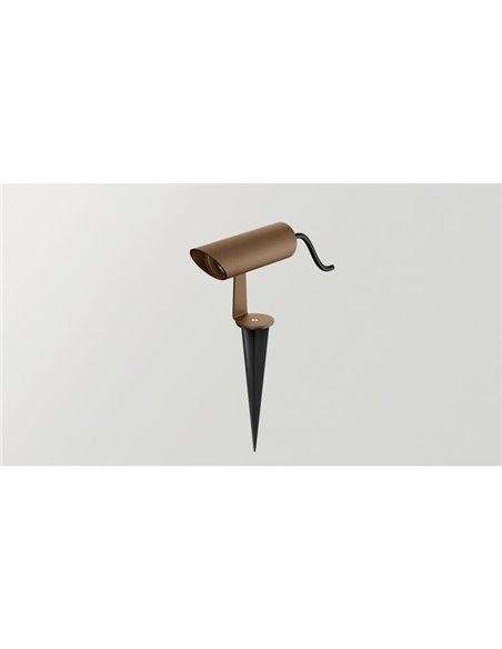 Proyector LED de exterior de diseño SKIP SPOT, 19º Ángulo de Haz, 5,5W IP65 Gris o óxido en 2700K o 3000K 620lm/660lm 