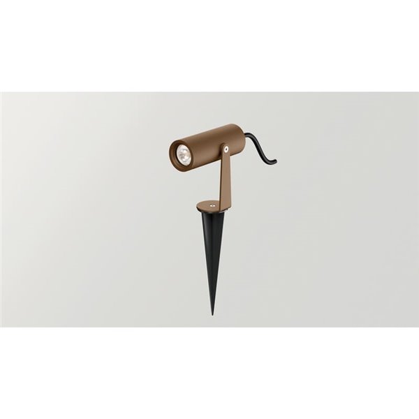 Projetor LED SKIP DIM DALI SPOT designer, ângulo de feixe de 19º, 5,5W IP65 cinza ou óxido regulável 2700K ou 3000K 620lm/660lm