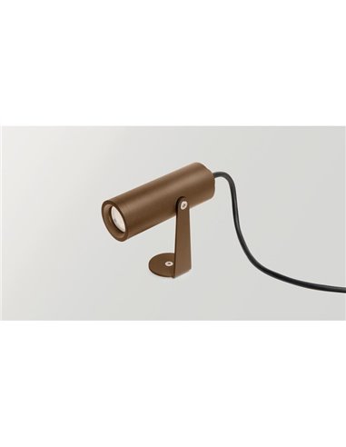 Proyector LED de diseño SKIP DIM DALI SPOT, 19º Ángulo de Haz, 5,5W IP65 Gris o óxido Dimmable 2700K o 3000K 620lm/660lm 