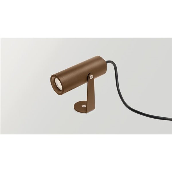 Projetor LED SKIP DIM DALI SPOT designer, ângulo de feixe de 19º, 5,5W IP65 cinza ou óxido regulável 2700K ou 3000K 620lm/660lm