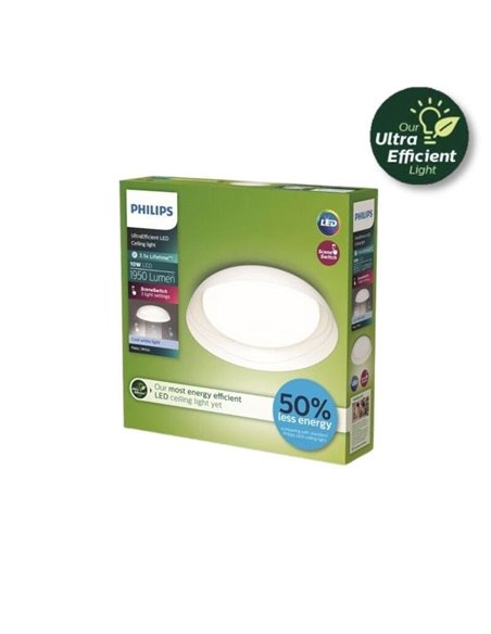 Plafonnier LED ultra efficace FLETA 10W blanc, 2700K/4000K