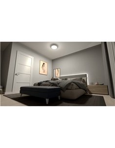 Plafón de Techo LED Ultra Eficiente blanco FLETA 10W, 2700K/4000K 2