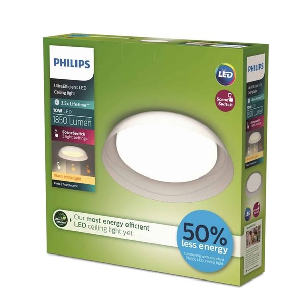 Plafón de Techo LED FLETA UE Ceiling SS T 10W, 2700K/4000K