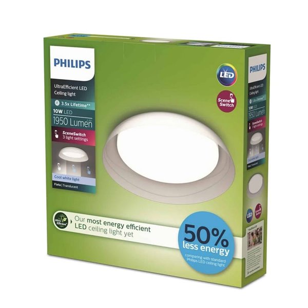 Plafón de Techo LED FLETA UE Ceiling SS T 10W, 2700K/4000K