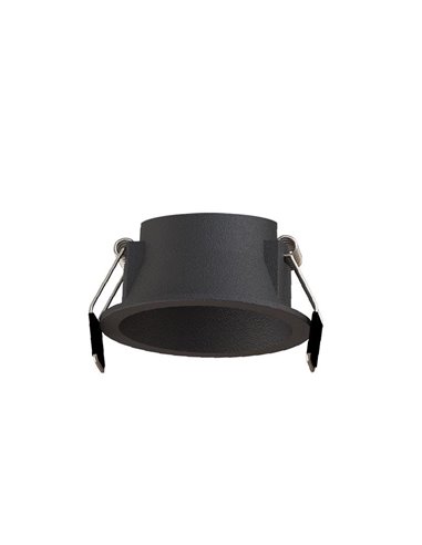 Anneau encastré LED SUNSET 10 W, blanc/noir/doré, découpe 75 mm