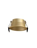 Anneau encastré LED SUNSET 10 W, blanc/noir/doré, découpe 75 mm
