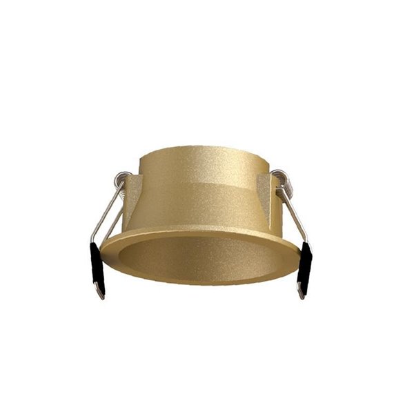 Anel embutido LED SUNSET 10W, branco/preto/dourado, recorte de 75 mm
