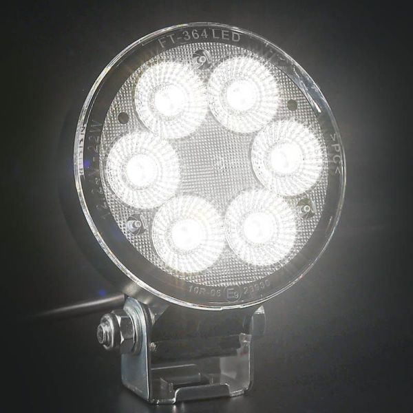 FT-365 LED SLIM 1600Lm Luz de Trabalho LED de Longo Alcance 12–36V | Redonda | IP69K | Cabo de 1,5m | Aprovado pela EMC R10