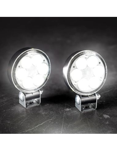 FT-365 LED SLIM 1600Lm Luz de Trabalho LED de Longo Alcance 12–36V | Redonda | IP69K | Cabo de 1,5m | Aprovado pela EMC R10