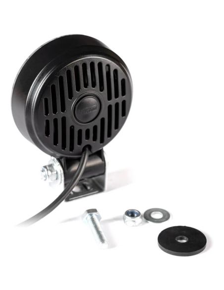 TRasera Faro LED de trabajo FT-365 LED SLIM 1600Lm largo alcance 12–36V | Redondo | IP69K | Cable 1,5 m | Homologado EMC R10