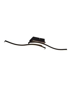 Plafón de techo LED ROUTE 2 tiras 56cm 5W 2x500lm luz cálida 3000K IP20 Imitación madera