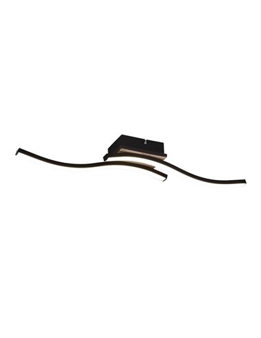 Plafón de techo LED ROUTE 2 tiras 56cm 5W 2x500lm luz cálida 3000K IP20 Imitación madera