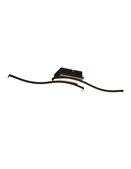 Plafón de techo LED ROUTE 2 tiras 56cm 5W 2x500lm luz cálida 3000K IP20 Imitación madera