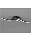 Plafón de techo LED ROUTE 2 tiras 56cm 5W 2x500lm luz cálida 3000K IP20 Imitación madera