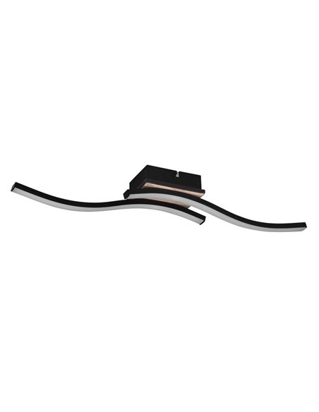 Plafón de techo LED ROUTE 2 tiras 56cm 5W 2x500lm luz cálida 3000K IP20 Imitación madera