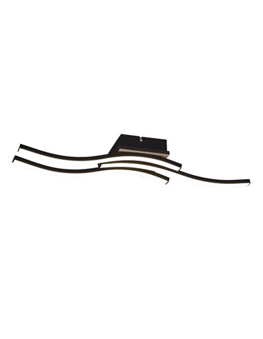 Plafón de techo LED ROUTE 3 tiras 56cm 5W 3x500lm luz cálida 3000K IP20 Imitación madera