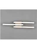 Luminária de teto LED ROUTE 3 tiras 56cm 5W 3x500lm luz quente 3000K IP20 Imitação madeira