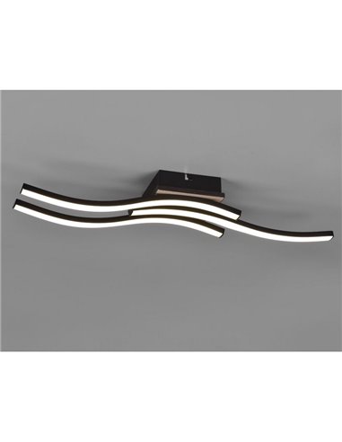 Plafón de techo LED ROUTE 3 tiras 56cm 5W 3x500lm luz cálida 3000K IP20 Imitación madera