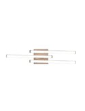 Plafón de techo LED ROUTE 3 tiras 56cm 5W 3x500lm luz cálida 3000K IP20 Imitación madera