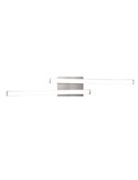 Plafón de techo LED ROUTE 2 tiras 56cm 5W 2x500lm luz neutra 4000K IP20 Níquel mate