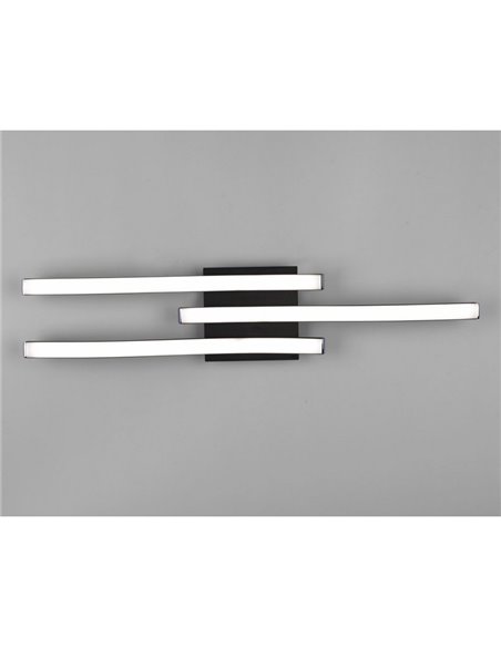 Plafón de techo LED ROUTE 3 tiras 56cm 5W 3x600lm luz neutra 4000K IP20 Negro