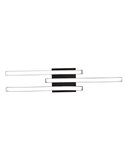 Plafón de techo LED ROUTE 3 tiras 56cm 5W 3x600lm luz neutra 4000K IP20 Negro