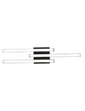 Plafón de techo LED ROUTE 3 tiras 56cm 5W 3x500lm luz cálida 3000K IP20 Negro