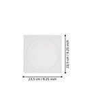 Downlight LED empotrable cuadrado 216×216mm blanco FUEVA 6, CCT (2700K-4000K-6500K), 18,5W 2100Lm, IP20