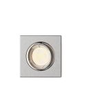 Aro empotrable cuadrado PERIDOT niquel 30º GU10 8720169392700 | LeonLeds