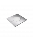 Foco empotrable LED Philips myGarden Crust cuadrado acero inoxidable IP67