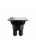 Foco empotrable LED Philips myGarden Crust cuadrado acero inoxidable IP67
