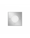 Foco empotrable LED Philips myGarden Crust cuadrado acero inoxidable IP67