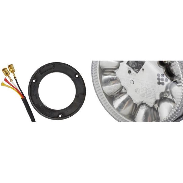 LED ambre rotative supérieure Hella K-LED Blizzard 2XD 012 980-001 12/24 V