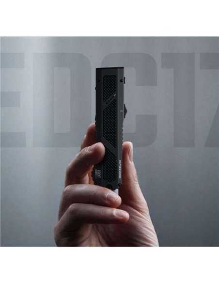 Linterna láser EDC17 ultra compacta 1500 lm, 230m alcance, UV 1350 mW y láser verde IPX7