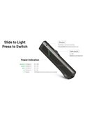 Linterna láser EDC17 ultra compacta 1500 lm, 230m alcance, UV 1350 mW y láser verde IPX7